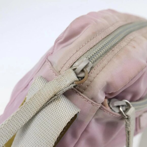 PRADA Shoulder Bag Nylon Pink Silver Auth - Picture 10 of 16